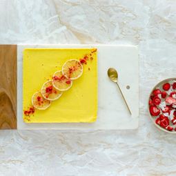 Βίγκαν lemon cake