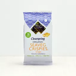 Organic Seaveg Crispies Ginger (Crispy Seaweed Thins)