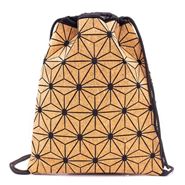 Cork Geometrical Thin Backpack