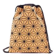 Cork Geometrical Thin Backpack