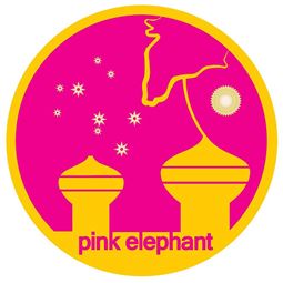 Pink elephant logo