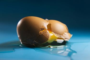 Ωμό σπασμένο αυτό - raw broken egg